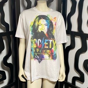 Society White Graphic Tee Tillys NWT